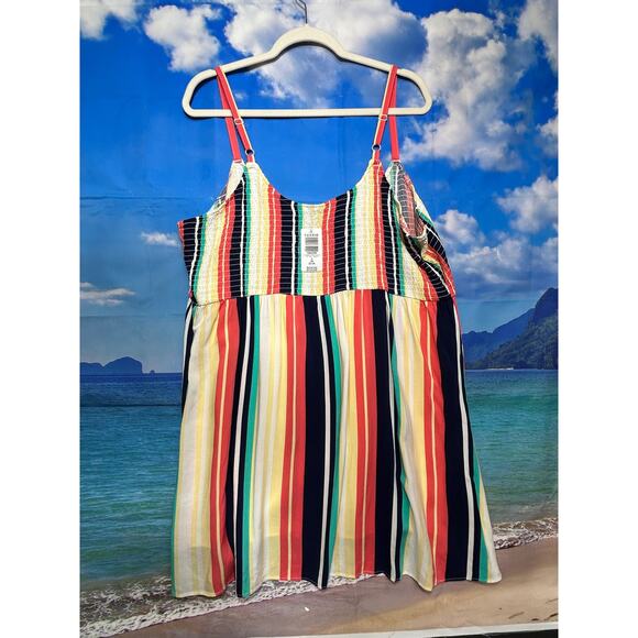 Torrid Spaghetti Strap Striped Babydoll Top Women's Plus Size 3x NWT - Picture 4 of 4